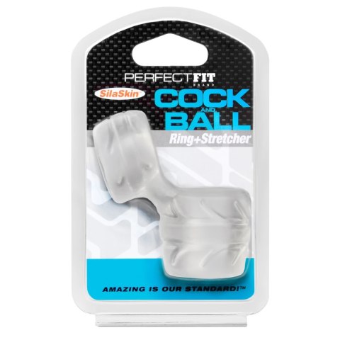 Perfect Fit SilaSkin podwojny pierścień intymny Clear przezroczysty Perfect Fit SilaSkin podwojny pierścień intymny Clear przezroczysty
