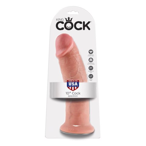 Pipedream King Cock 10 Inch Flesh - model anatomiczny z przyssawką 25,4 cm Pipedream King Cock 10 Inch Flesh - model anatomiczny z przyssawką 25,4 cm