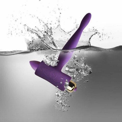 Rocks-Off Petite Sensations Teazer Purple - wibrujący korek, silikonowy, fioletowy Rocks-Off Petite Sensations Teazer Purple - wibrujący korek, silikonowy, fioletowy