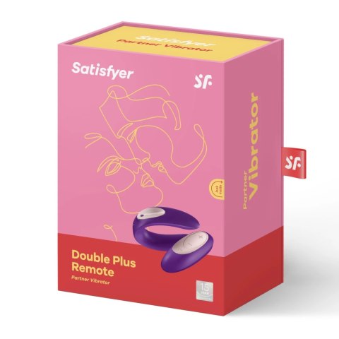 Satisfyer Double Plus Remote silikonowy model dla par sterowany pilotem Satisfyer Double Plus Remote silikonowy model dla par sterowany pilotem