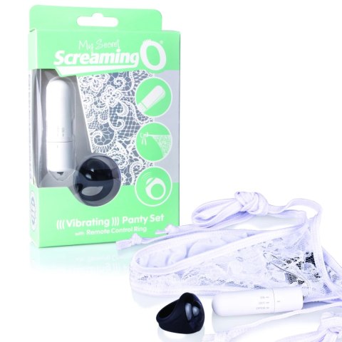 Screaming O Panty Vibe White - Zdalny system wibracyjny z pilotem Screaming O Panty Vibe White - Zdalny system wibracyjny z pilotem