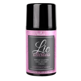 Sensuva Lic-o-licious Cotton Candy żel smakowy do masażu jamy ustnej 50 ml