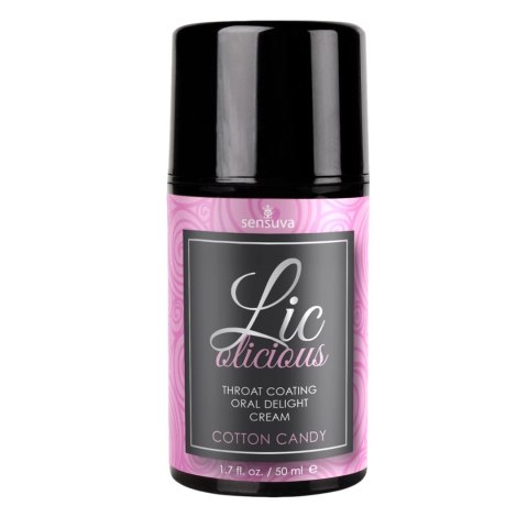 Sensuva Lic-o-licious Cotton Candy żel smakowy do masażu jamy ustnej 50 ml