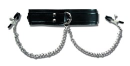 Sportsheets Collar model 4452 z regulowanymi klipsami i łańcuszkami 27 cm