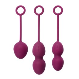 Svakom Nova Zestaw Kul Kegla Violet 3 wagi wodoodporne silikon