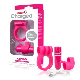 The Screaming O Charged CombO Kit #1 Pink - Zestaw akcesoriow wielofunkcyjnych