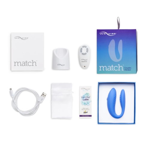 We-Vibe Match Model dla Par, pilot, wodoodporny, silikon, 10 trybow We-Vibe Match Model dla Par, pilot, wodoodporny, silikon, 10 trybow