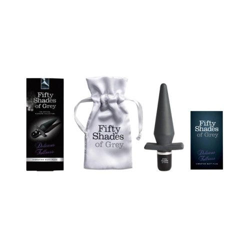 Fifty Shades of Grey Delicious Fullness wibrujący korek silikonowy 14cm Fifty Shades of Grey Delicious Fullness wibrujący korek silikonowy 14cm