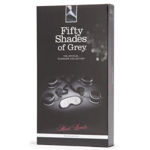 Fifty Shades of Grey Hard Limits - Zestaw pasow do łożka z kajdankami Fifty Shades of Grey Hard Limits - Zestaw pasow do łożka z kajdankami