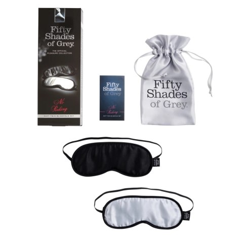 Fifty Shades of Grey No Peeking - satynowe maski na oczy 2 sztuki Fifty Shades of Grey No Peeking - satynowe maski na oczy 2 sztuki