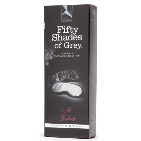 Fifty Shades of Grey No Peeking - satynowe maski na oczy 2 sztuki Fifty Shades of Grey No Peeking - satynowe maski na oczy 2 sztuki