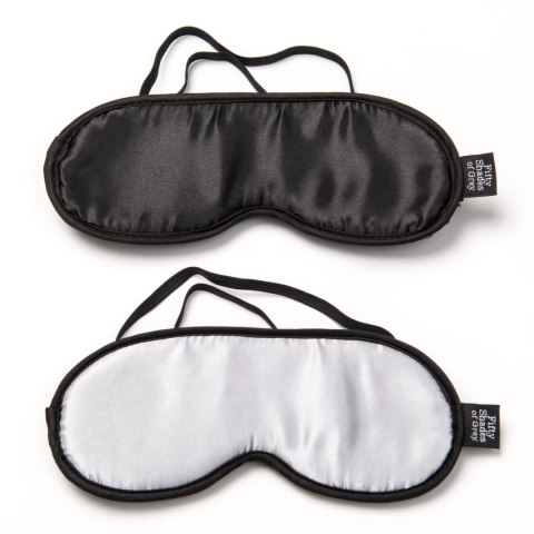 Fifty Shades of Grey No Peeking - satynowe maski na oczy 2 sztuki Fifty Shades of Grey No Peeking - satynowe maski na oczy 2 sztuki