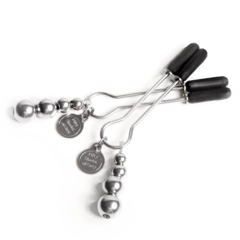 Fifty Shades of Grey The Pinch - zaciski regulowane z metalowym wykończeniem 8,3 cm Fifty Shades of Grey The Pinch - zaciski regulowane z metalowym wykończeniem 8,3 cm