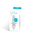 Glas Titus szklana zatyczka anatomiczna, szkło borokrzemowe 11,5 cm