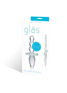 Glas Titus szklana zatyczka anatomiczna, szkło borokrzemowe 11,5 cm