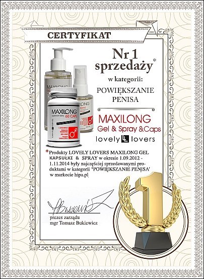 Lovely Lovers Maxilong Gel 150ml - żel pielęgnujący z L-argininą Lovely Lovers Maxilong Gel 150ml - żel pielęgnujący z L-argininą