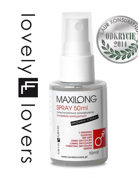Lovely Lovers Maxilong Spray 50ml - płyn pielęgnujący z L-argininą Lovely Lovers Maxilong Spray 50ml - płyn pielęgnujący z L-argininą