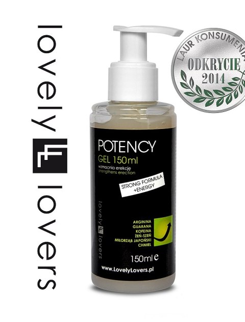 Lovely Lovers Potency Gel 150ml - żel intymny z guaraną i żeń-szeniem Lovely Lovers Potency Gel 150ml - żel intymny z guaraną i żeń-szeniem