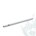 Mystim Thin Finn - sonda intymna do elektrostymulacji, 25 cm, aluminium