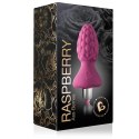 Rocks-Off Ass-Berries 7-Speed Raspberry silikonowy z wibracjami 9,5cm