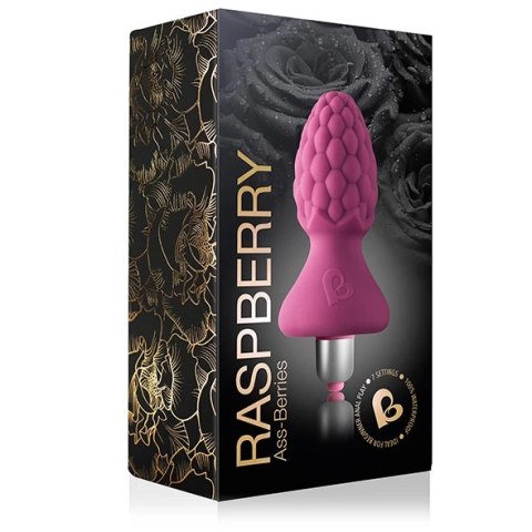 Rocks-Off Ass-Berries 7-Speed Raspberry silikonowy z wibracjami 9,5cm Rocks-Off Ass-Berries 7-Speed Raspberry silikonowy z wibracjami 9,5cm