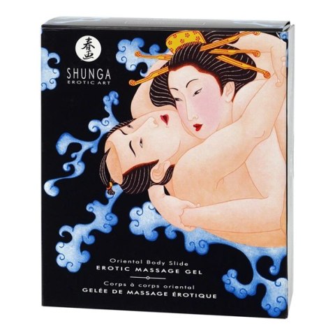 Shunga Body-to-Body Żel do masażu Truskawka & Szampan 2x250ml + prześcieradło Shunga Body-to-Body Żel do masażu Truskawka & Szampan 2x250ml + prześcieradło