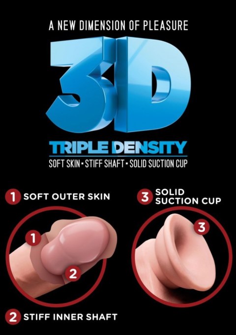 King Cock Plus 6,5" Triple Density Cock with Balls King Cock Plus 6,5" Triple Density Cock with Balls