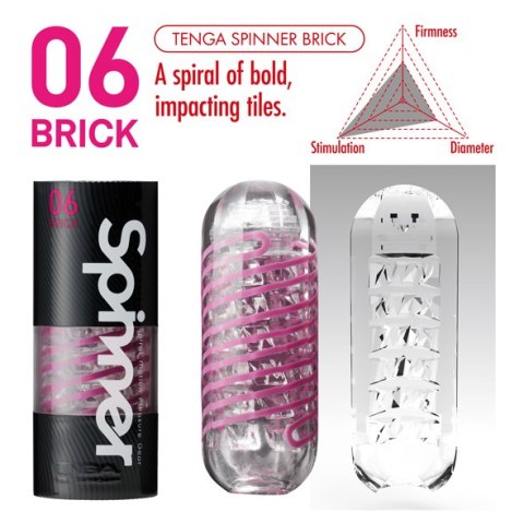 Tenga Spinner Masturbator 06 Brick Tenga Spinner Masturbator 06 Brick