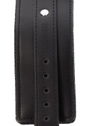 Czarne kajdanki na nogi z ekoskóry Taboom Ankle Cuffs Black