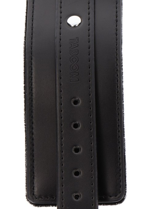 Czarne kajdanki na nogi z ekoskóry Taboom Ankle Cuffs Black Czarne kajdanki na nogi z ekoskóry Taboom Ankle Cuffs Black