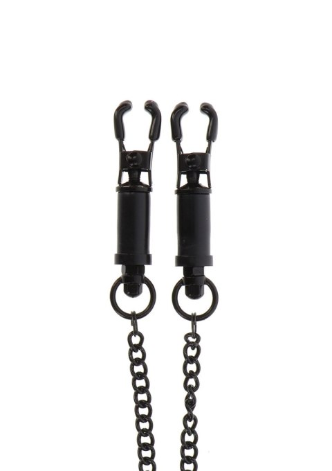 Dokręcane klamerki na sutki z łańcuszkiem Taboom Heavy Duty Adjustable Clamps Dokręcane klamerki na sutki z łańcuszkiem Taboom Heavy Duty Adjustable Clamps