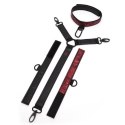 Dwustronne obroża i kajdanki na ręce Fifty Shades of Grey Sweet Anticipation Collar and Wrist Cuffs