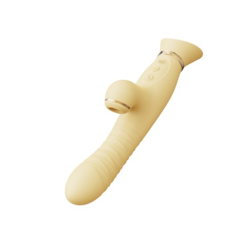 Pulsator z wibracjami oraz główką w kształcie róży Zalo Rose Thruster Lemon Yellow Pulsator z wibracjami oraz główką w kształcie róży Zalo Rose Thruster Lemon Yellow