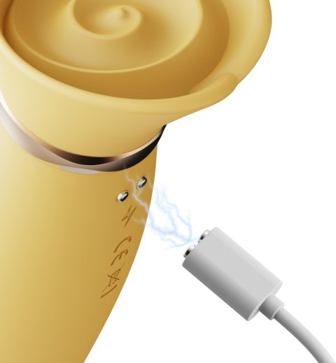 Pulsator z wibracjami oraz główką w kształcie róży Zalo Rose Thruster Lemon Yellow Pulsator z wibracjami oraz główką w kształcie róży Zalo Rose Thruster Lemon Yellow