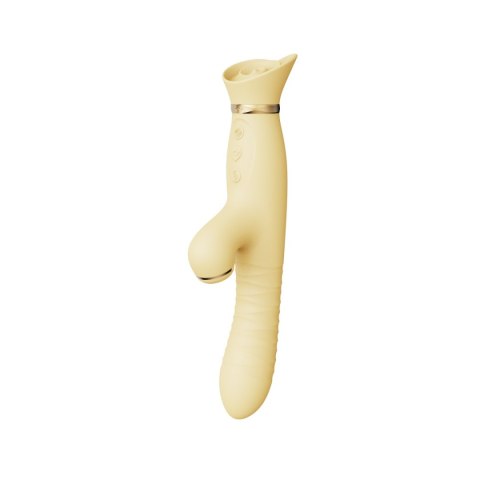 Pulsator z wibracjami oraz główką w kształcie róży Zalo Rose Thruster Lemon Yellow Pulsator z wibracjami oraz główką w kształcie róży Zalo Rose Thruster Lemon Yellow