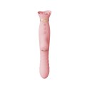 Pulsator z wibracjami oraz główką w kształcie róży Zalo Rose Thruster Strawberry Pink