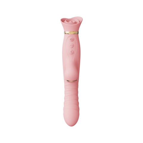 Pulsator z wibracjami oraz główką w kształcie róży Zalo Rose Thruster Strawberry Pink Pulsator z wibracjami oraz główką w kształcie róży Zalo Rose Thruster Strawberry Pink