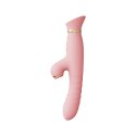 Pulsator z wibracjami oraz główką w kształcie róży Zalo Rose Thruster Strawberry Pink
