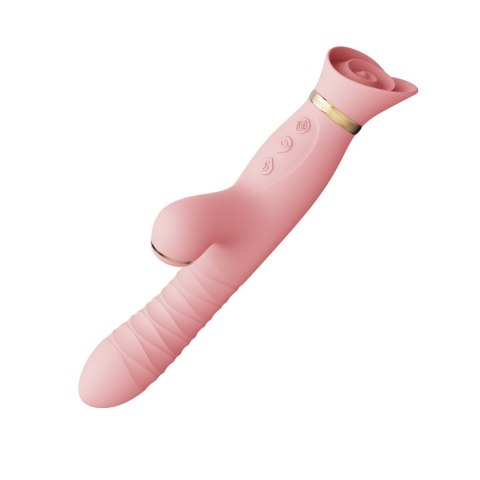 Pulsator z wibracjami oraz główką w kształcie róży Zalo Rose Thruster Strawberry Pink Pulsator z wibracjami oraz główką w kształcie róży Zalo Rose Thruster Strawberry Pink