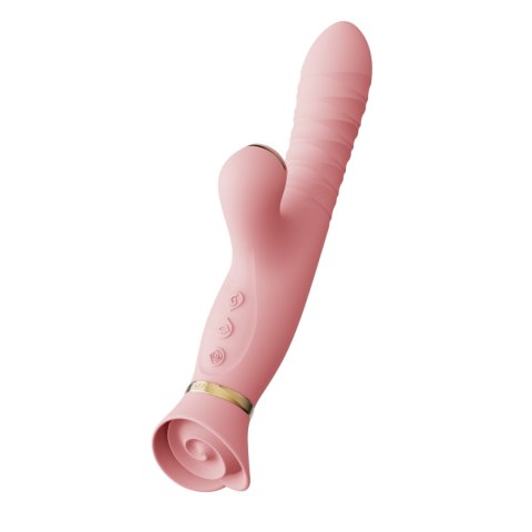 Pulsator z wibracjami oraz główką w kształcie róży Zalo Rose Thruster Strawberry Pink Pulsator z wibracjami oraz główką w kształcie róży Zalo Rose Thruster Strawberry Pink