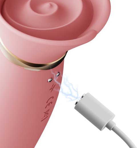 Pulsator z wibracjami oraz główką w kształcie róży Zalo Rose Thruster Strawberry Pink Pulsator z wibracjami oraz główką w kształcie róży Zalo Rose Thruster Strawberry Pink
