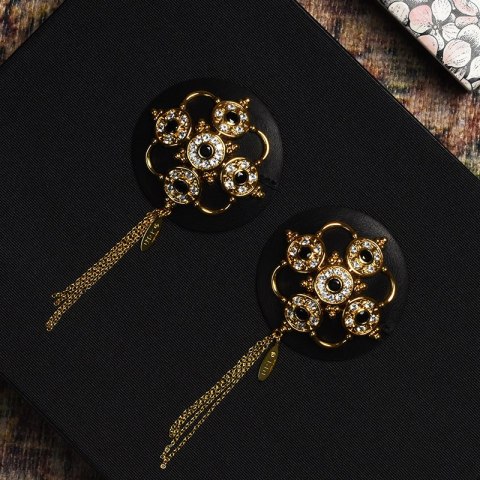 Skórzane ozdobne nasutniki Upko Luxury Baroque Leather Pasties Skórzane ozdobne nasutniki Upko Luxury Baroque Leather Pasties