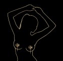 Skórzane ozdobne nasutniki Upko Luxury Baroque Leather Pasties