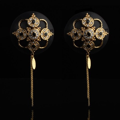 Skórzane ozdobne nasutniki Upko Luxury Baroque Leather Pasties Skórzane ozdobne nasutniki Upko Luxury Baroque Leather Pasties