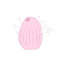 Soniczny stymulator łechtaczki z wibracjami Osuga Cuddly Bird Peach