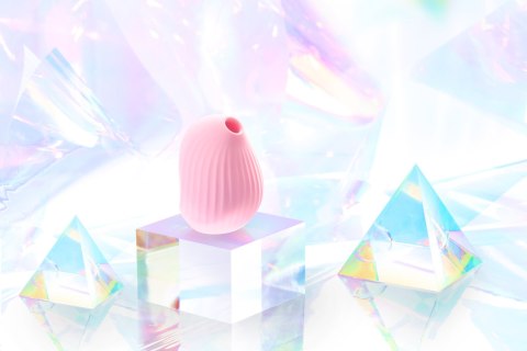 Soniczny stymulator łechtaczki z wibracjami Osuga Cuddly Bird Peach Soniczny stymulator łechtaczki z wibracjami Osuga Cuddly Bird Peach