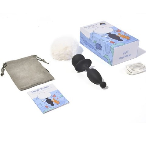 Sterowany apką wibrujący korek z króliczym ogonkiem Magic Motion Magic Bunny Sterowany apką wibrujący korek z króliczym ogonkiem Magic Motion Magic Bunny