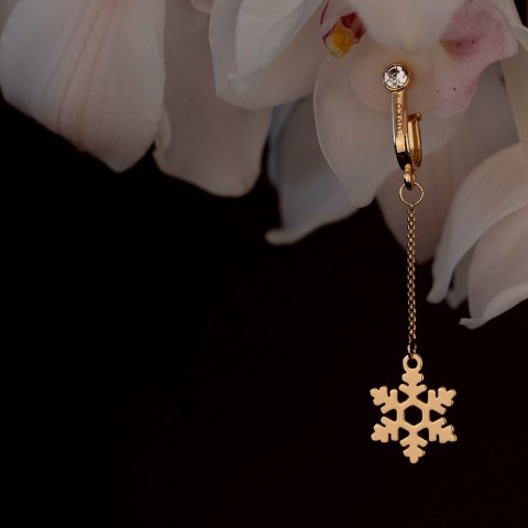 Upko Non-pierced clitoral jewelry dangle with snowflake Upko Non-pierced clitoral jewelry dangle with snowflake