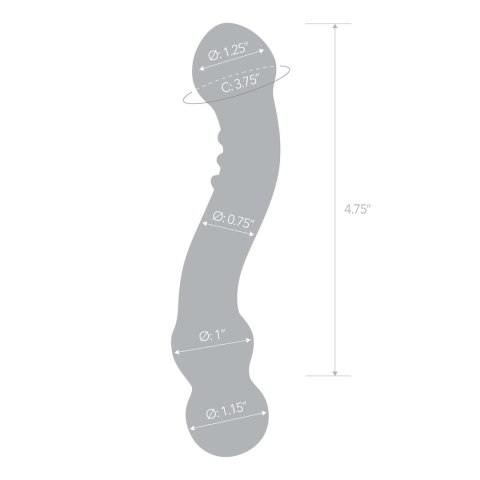 Zakrzywione dildo do punktu G Glas Curved G-Spot Glass Dildo Zakrzywione dildo do punktu G Glas Curved G-Spot Glass Dildo