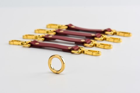 Zestaw czerwonych skórzanych akcesoriów Upko Leather Kinky Tools Set Red Zestaw czerwonych skórzanych akcesoriów Upko Leather Kinky Tools Set Red